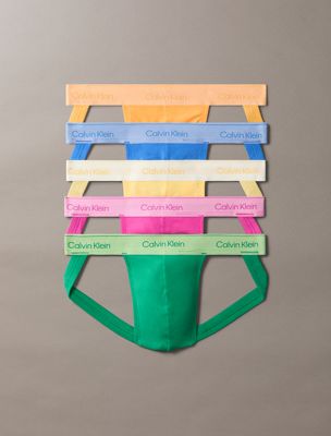 lot de 5 suspensoir - icon cotton stretch pride yellow pour hommes calvin klein