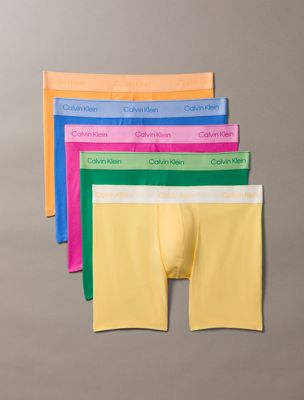 multi 5 pack boxer briefs - icon cotton stretch pride for men calvin klein