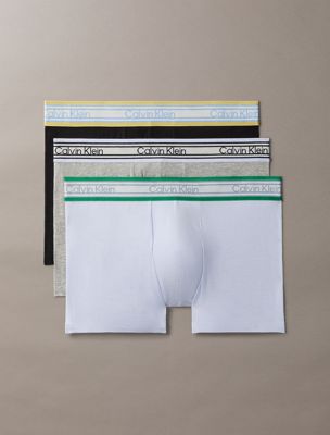 multi zestaw 3 par bokserki krótkie - icon cotton stretch dla mężczyźni - calvin klein