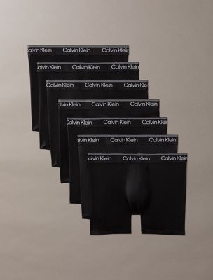 black 7 pack boxer briefs - micro stretch for men calvin klein
