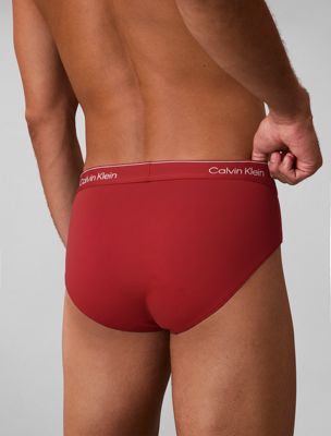 pack de 3 slips - icon cotton stretch black w/ dtm wb/adrenaline rush w/ de hombres calvin klein