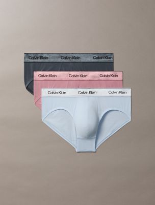 lot de 3 slips - icon cotton stretch multi pour hommes calvin klein