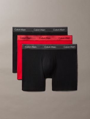 multi 3-pack boxer briefs - icon cotton stretch voor heren - calvin klein