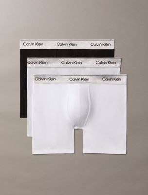 multi 3 pack boxer briefs - icon cotton stretch for men calvin klein