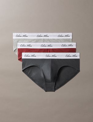 multi 3 pack hip briefs - icon cotton for men calvin klein