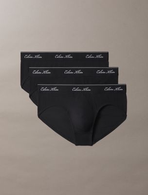 multi 3-pack slips - icon cotton stretch voor heren - calvin klein