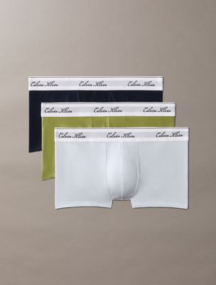 multi 3-pack lage taille boxers - icon cotton stretch voor heren - calvin klein