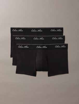 multi 3-pack lage taille boxers - icon cotton stretch voor heren - calvin klein