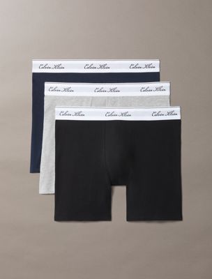 multi 3-pack boxer briefs - icon cotton stretch voor heren - calvin klein
