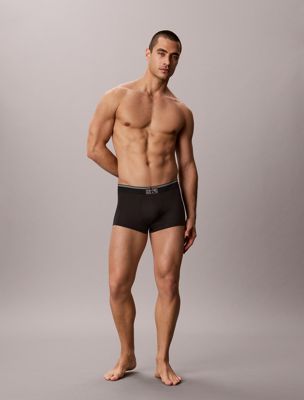 black low rise trunks - graphic monogram micro for men calvin klein