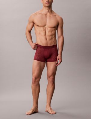 purple low rise trunks - refined lace for men calvin klein