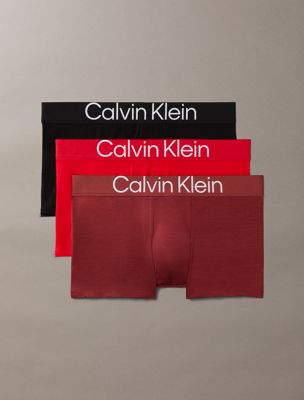 multi 3 pack trunks - ultra soft cotton lyocell for men calvin klein