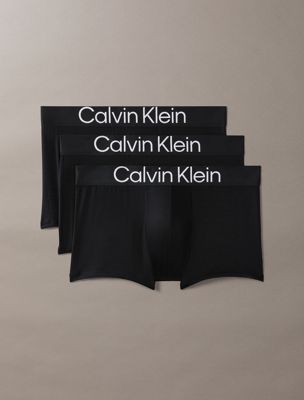 lot de 3 boxers courts - ultra soft lyocell multi pour hommes calvin klein