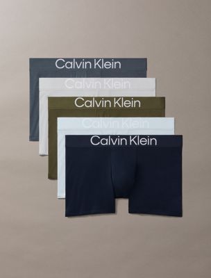 boxer corti in confezione da 5 - ultra soft cotton lyocell multi da uomini calvin klein