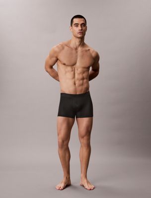 boxer corti - ck black emblem black da uomini calvin klein