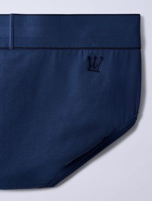 lot de 3 slips jung kook for calvin klein - heritage cotton dark denim/peat/lily pour hommes calvin klein