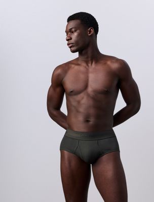 dark denim/peat/lily jung kook for calvin klein 3 pack briefs - heritage cotton for men calvin klein