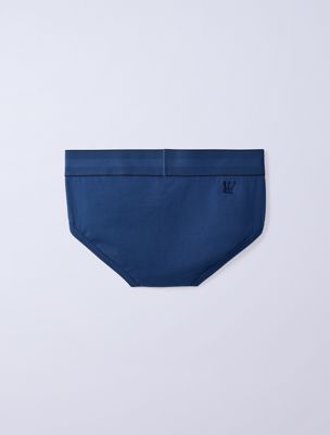 dark denim/peat/lily jung kook for calvin klein 3 pack briefs - heritage cotton for men calvin klein