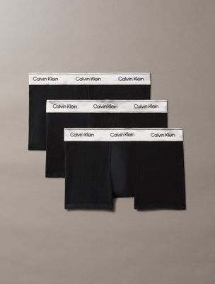 multi 3-pack korte boxers - icon cotton stretch voor heren - calvin klein