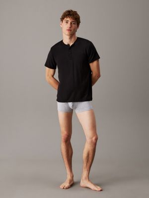 black pyjama top - ultra soft modal for men calvin klein