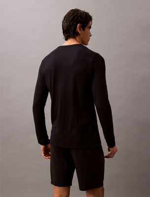 black pyjama top - ultra soft modal for men calvin klein