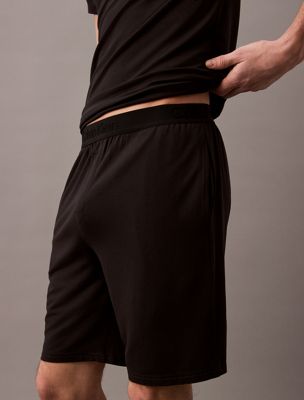 black pyjama shorts - ultra soft modal for men calvin klein