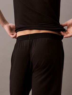 black pyjama shorts - ultra soft modal for men calvin klein