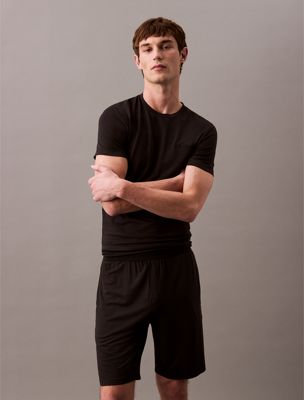 black pyjama shorts - ultra soft modal for men calvin klein