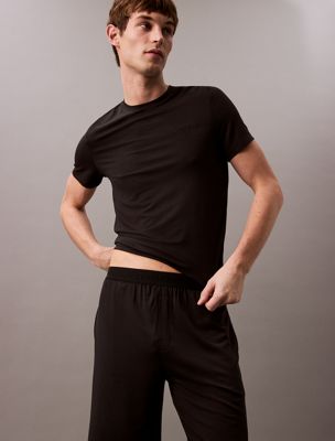 black pyjama shorts - ultra soft modal for men calvin klein