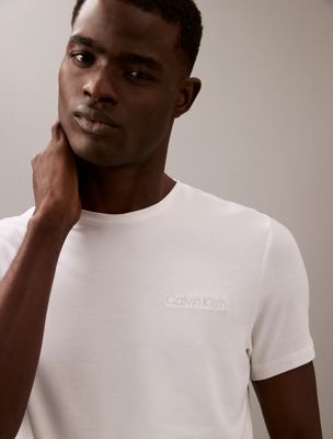 white lounge t-shirt - ultra soft modal for men calvin klein