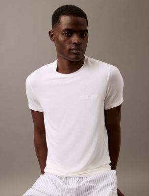 white lounge t-shirt - ultra soft modal for men calvin klein