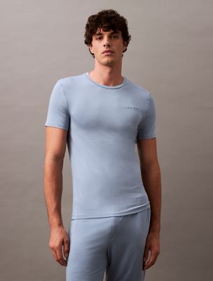 faded denim lounge t-shirt - ultra soft modal for men calvin klein