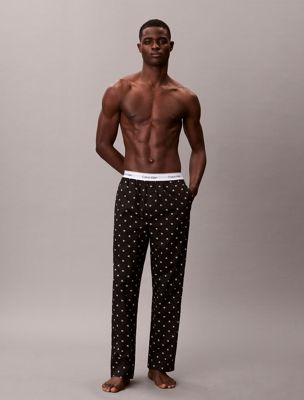 black pyjama pants - cotton poplin for men calvin klein