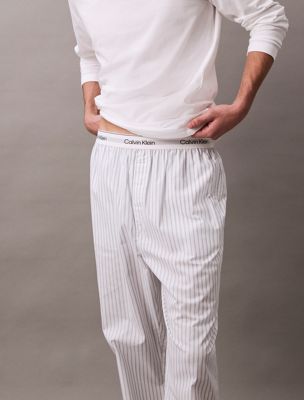 white top pants pyjama set for men calvin klein