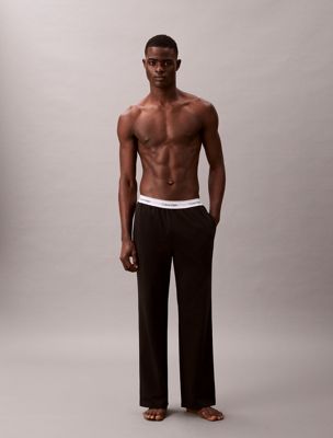 black pyjama-hose – icon cotton für herren - calvin klein