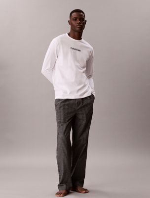 multi pants pyjama set for men calvin klein