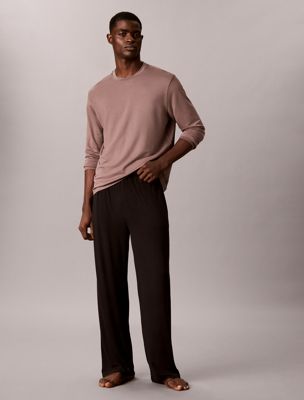 brown lounge sweatshirt - ultra soft for men calvin klein
