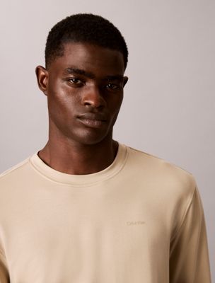brown lounge sweatshirt - ultra soft for men calvin klein