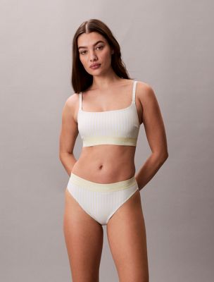 multi bralette bikini top - ck icon for women calvin klein