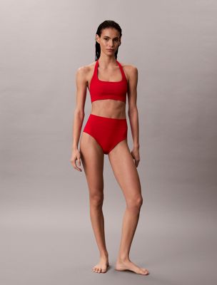 red shapewear bikini bottoms - ck icon for women calvin klein