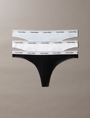 multi 3er-pack strings mit niedriger leibhöhe - icon logo für damen - calvin klein