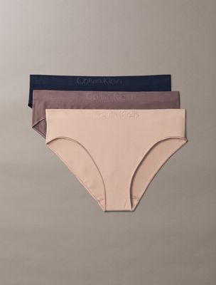 pack de 3 braguitas clásicas - bonded flex seamless multi de mujeres calvin klein
