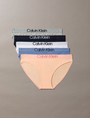 pack de 5 braguitas clásicas - maximum cotton multi de mujeres calvin klein