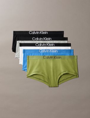 multi 5 pack boy shorts - extra soft cotton stretch for women calvin klein