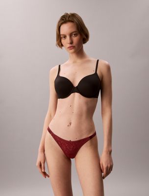 purple lage string - icon lace voor dames - calvin klein