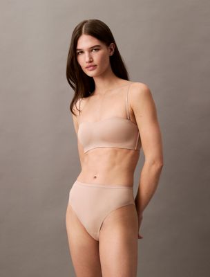 beige high waisted bikini briefs - perfectly fit for women calvin klein