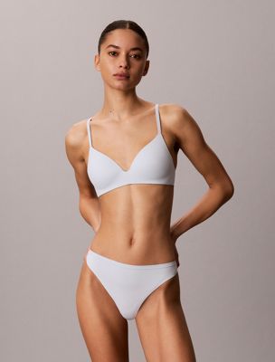 soutien-gorge invisible sans armatures - perfectly fit grey pour femmes calvin klein