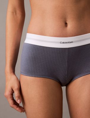 grisaille hipster panty - cotton modal rib for women calvin klein