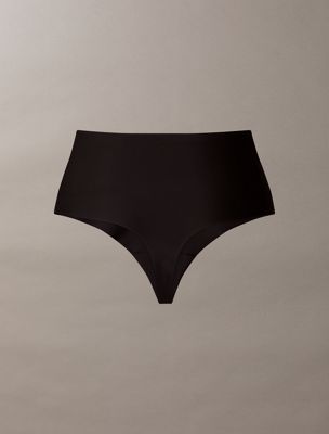 black shapewear thong - second skin smoothing for women calvin klein