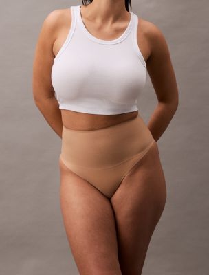 saddle shapewear thong - second skin smoothing for women calvin klein